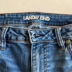 Lands End mid rise straight leg jeans size 10 petite